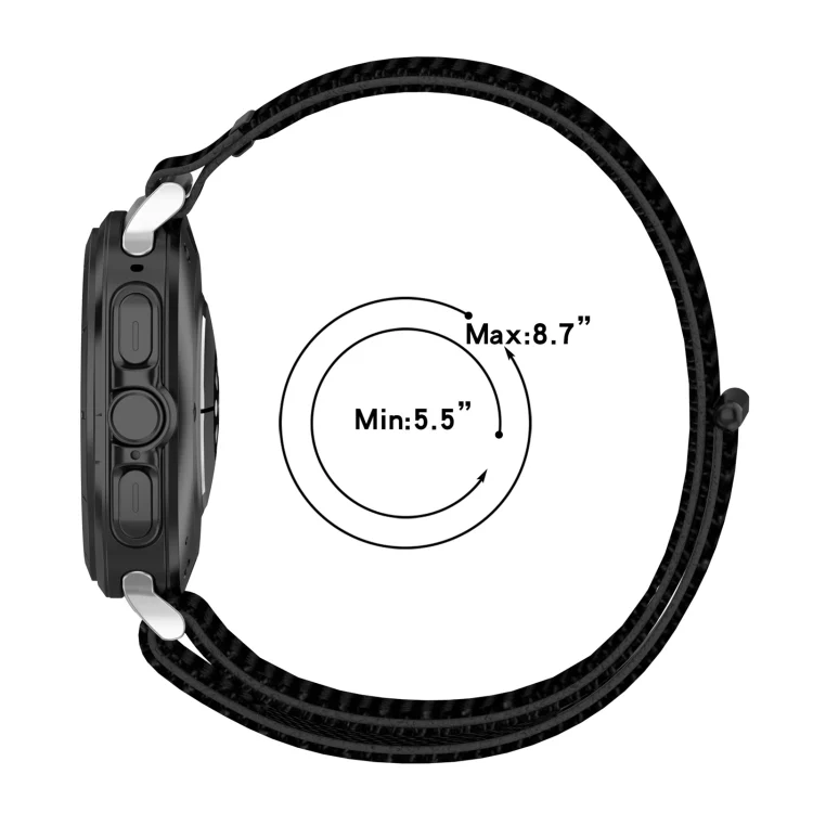 SYA0026240_B4.webp For Samsung Galaxy Watch Ultra 47mm Loop Nylon Hook and Loop Fastener Watch Band - Image 5