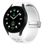Richard Magnetic Folding Silver Buckle Silicone Watch Band