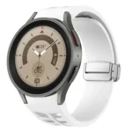 Richard Magnetic Folding Silver Buckle Silicone Watch Band