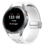 Richard Magnetic Folding Silver Buckle Silicone Watch Band