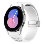 Richard Magnetic Folding Silver Buckle Silicone Watch Band