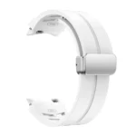 Richard Magnetic Folding Silver Buckle Silicone Watch Band - Image 6