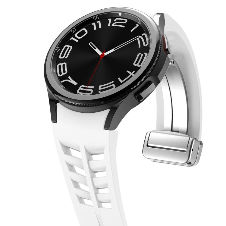 SYA002625410A_3.webp Richard Magnetic Folding Silver Buckle Silicone Watch Band - Image 7