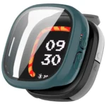 For Fitbit Ace LTE  PC + Tempered Glass Film Integrated Watch Protective Case