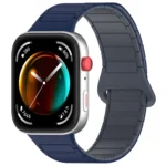 For Huawei Watch Fit3 Color Buckle Two Color Magnetic Silicone Watch Band