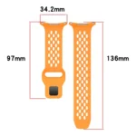 Reverse Buckle Silicone Breathable Watch Band - Image 5