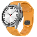 Football Texture Reverse Buckle Silicone Watch Band