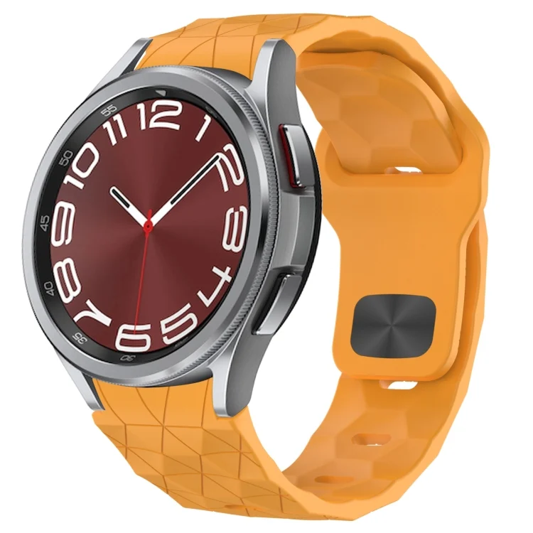 Football Texture Reverse Buckle Silicone Watch Band
