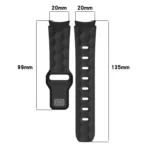 Football Texture Reverse Buckle Silicone Watch Band - Image 5