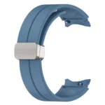Magnetic Folding Silver Buckle Silicone Watch Band - Image 8