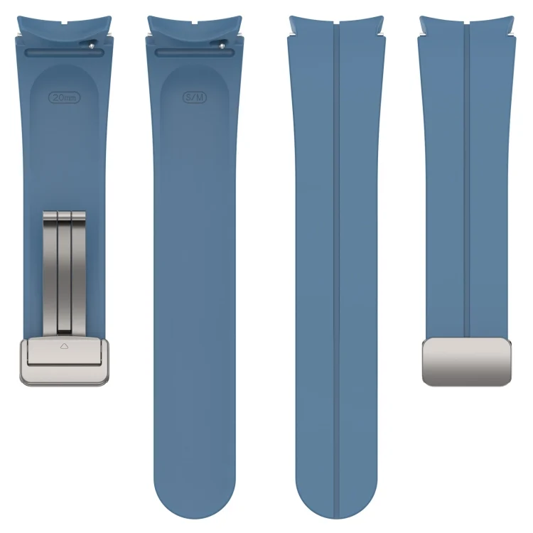 SYA002629902A_4.webp Magnetic Folding Silver Buckle Silicone Watch Band - Image 10