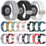 Magnetic Folding Silver Buckle Silicone Watch Band - Image 3