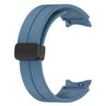 Magnetic Folding Black Buckle Silicone Watch Band - Image 8
