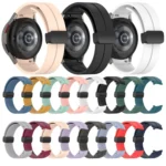 Magnetic Folding Black Buckle Silicone Watch Band - Image 3