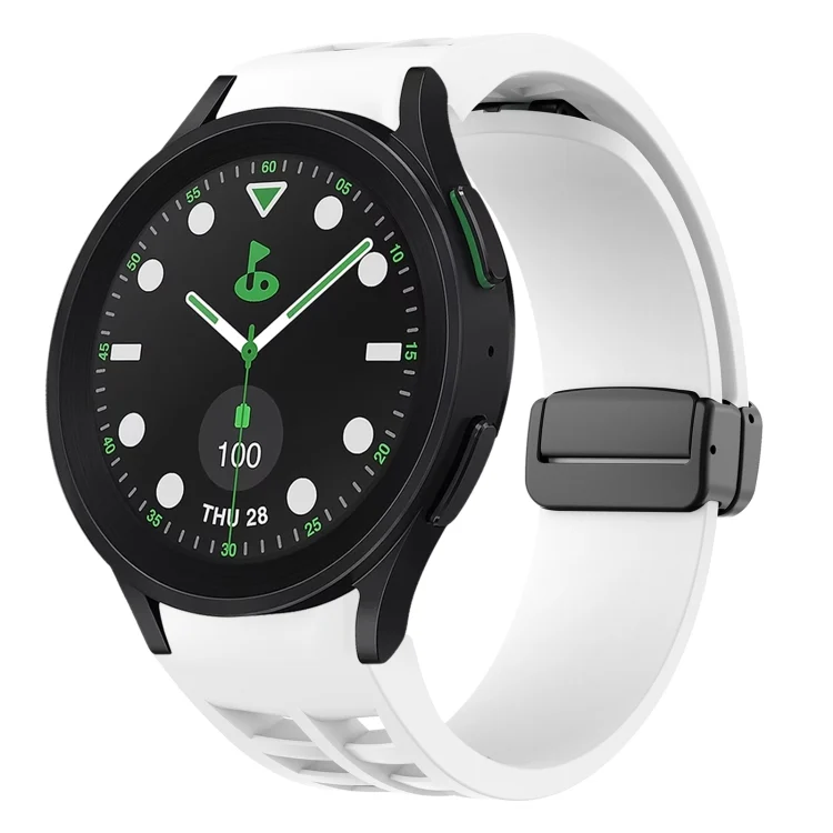 Richard Magnetic Folding Black Buckle Silicone Watch Band