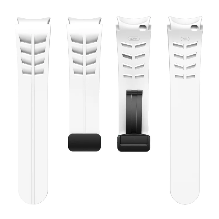 SYA002630902A_3.webp Richard Magnetic Folding Black Buckle Silicone Watch Band - Image 7
