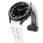 Richard Magnetic Folding Black Buckle Silicone Watch Band - Image 8