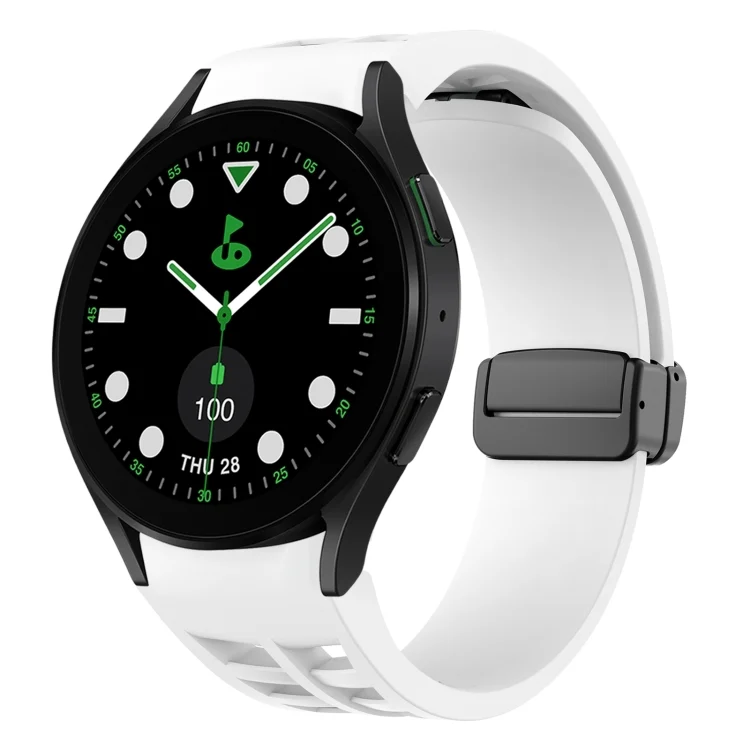Richard Magnetic Folding Black Buckle Silicone Watch Band