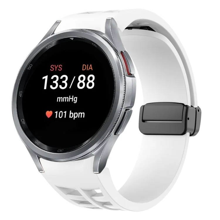 Richard Magnetic Folding Black Buckle Silicone Watch Band