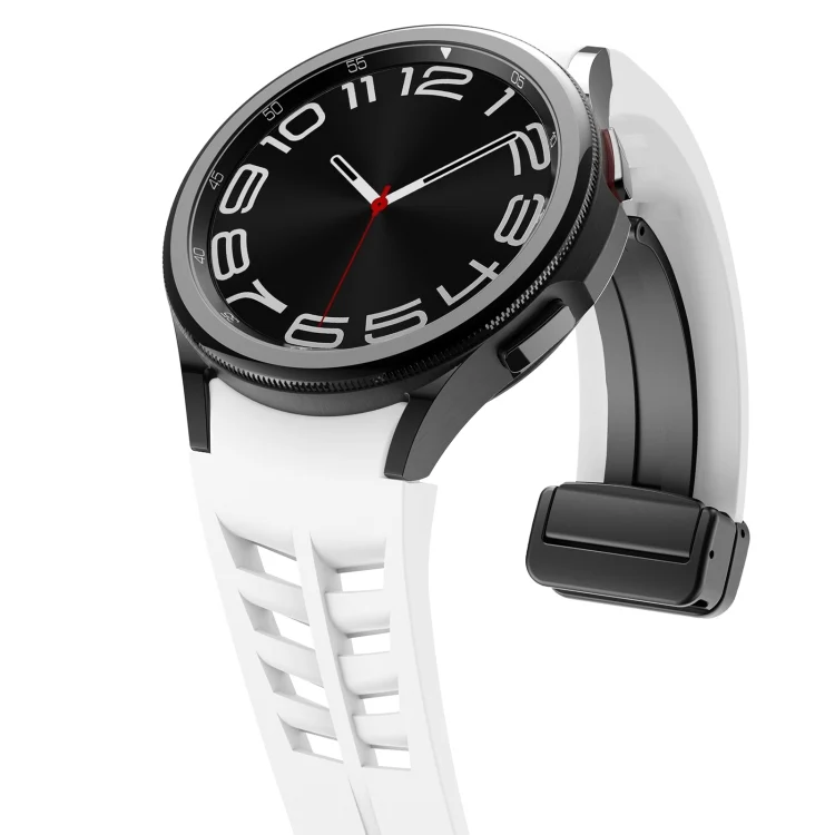 SYA002630906A_4.webp Richard Magnetic Folding Black Buckle Silicone Watch Band - Image 8
