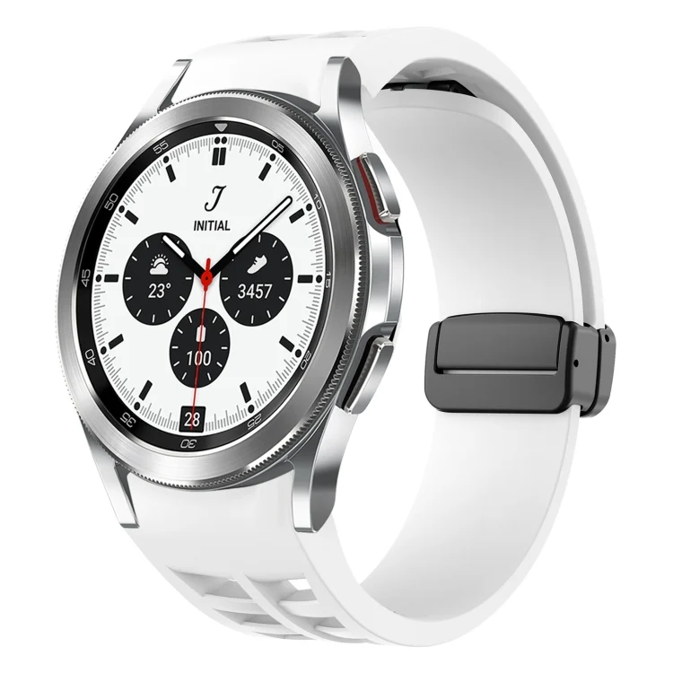 Richard Magnetic Folding Black Buckle Silicone Watch Band