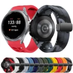 Richard Magnetic Folding Black Buckle Silicone Watch Band - Image 2