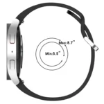 Solid Color Silver Buckle Quick Release Silicone Watch Band - Image 4