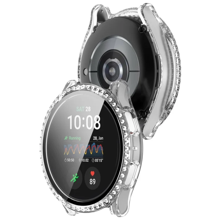 SYA002633802A_2.webp Single Row Diamond PC + Tempered Film Integrated Watch Protective Case - Image 7