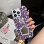 Diamond Mirror Rabbit Handmade PC Phone Case, For iPhone 15 Pro, For iPhone 15 Plus, For iPhone 15, For iPhone 14 Plus, For iPhone 14, For iPhone 14 Pro