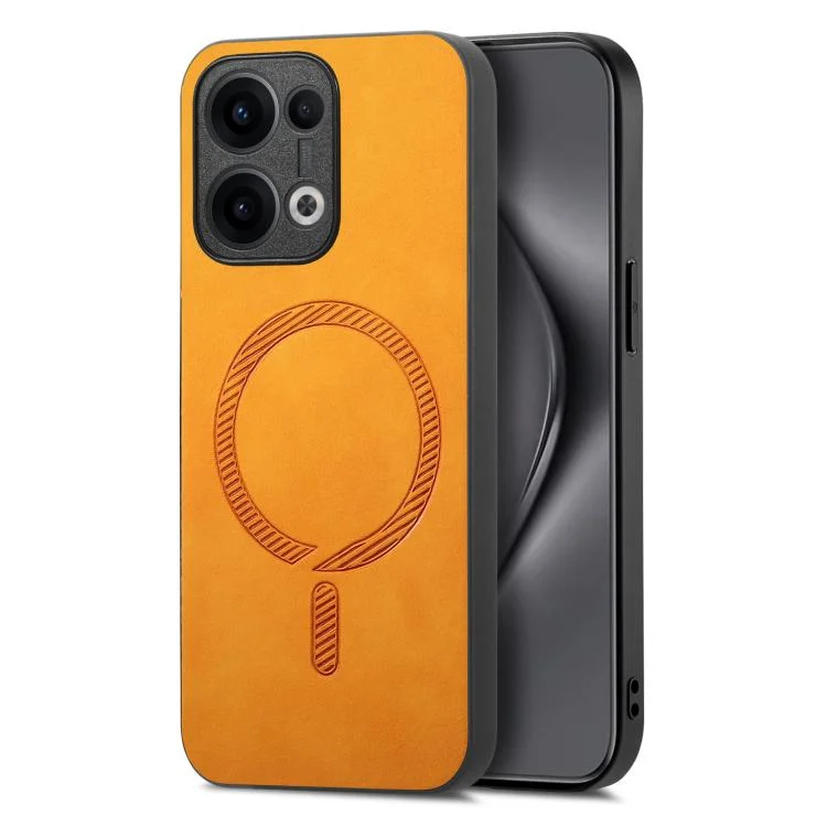 Retro Magsafe Magnetic PU Back Cover Phone Case, For OPPO Reno12 Global, For OPPO A3 Pro