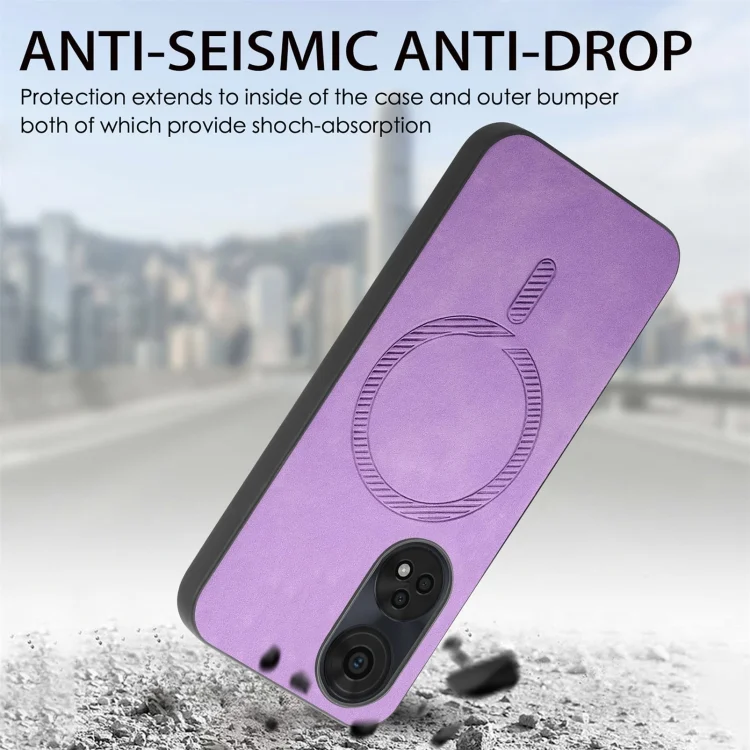 SYA0026360_B3.webp Retro Magsafe Magnetic PU Back Cover Phone Case, For OPPO Reno11 F, For OPPO Find X7 5G - Image 4