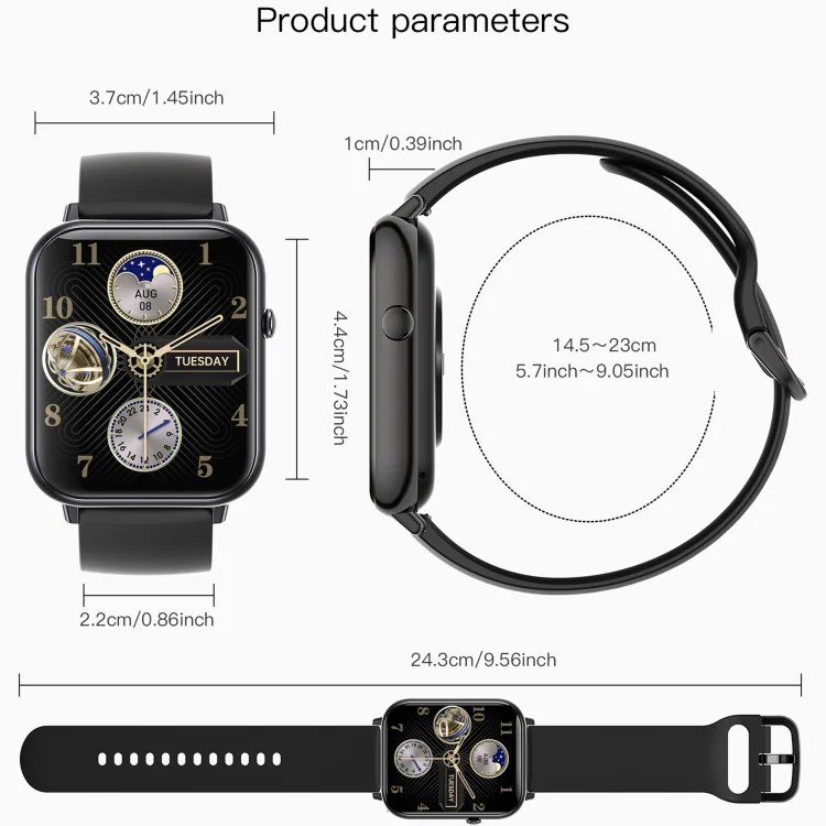 SYA0026362_B10.webp Q19 Max 2.1 inch HD Screen Waterproof Sports Business Smart Watch - Image 11