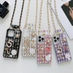 Crossbody Perfume Bottle Handmade Inlaid Diamond PC Phone Case, For iPhone 11, For iPhone 11 Pro, For iPhone XR, For iPhone XS Max, For iPhone SE 2022 / 7 / 8 - Image 2