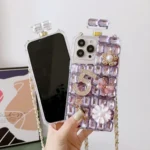 Crossbody Perfume Bottle Handmade Inlaid Diamond PC Phone Case, For iPhone 11, For iPhone 11 Pro, For iPhone XR, For iPhone XS Max, For iPhone SE 2022 / 7 / 8 - Image 3