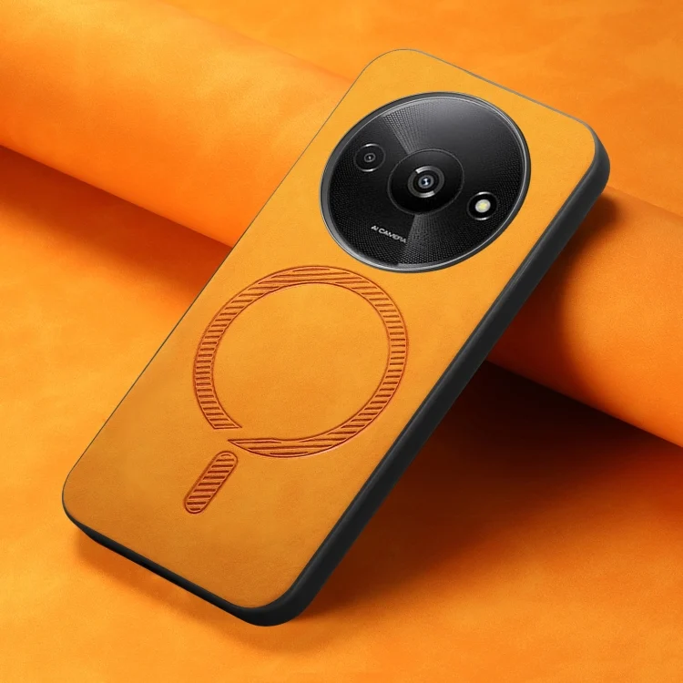 SYA002637102A_1.webp Solid Color Retro Magsafe PU Back Cover Phone Case, For Xiaomi Redmi A3, For Xiaomi Redmi Note 13 Pro 4G - Image 7