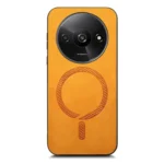 Solid Color Retro Magsafe PU Back Cover Phone Case, For Xiaomi Redmi A3, For Xiaomi Redmi Note 13 Pro 4G - Image 8