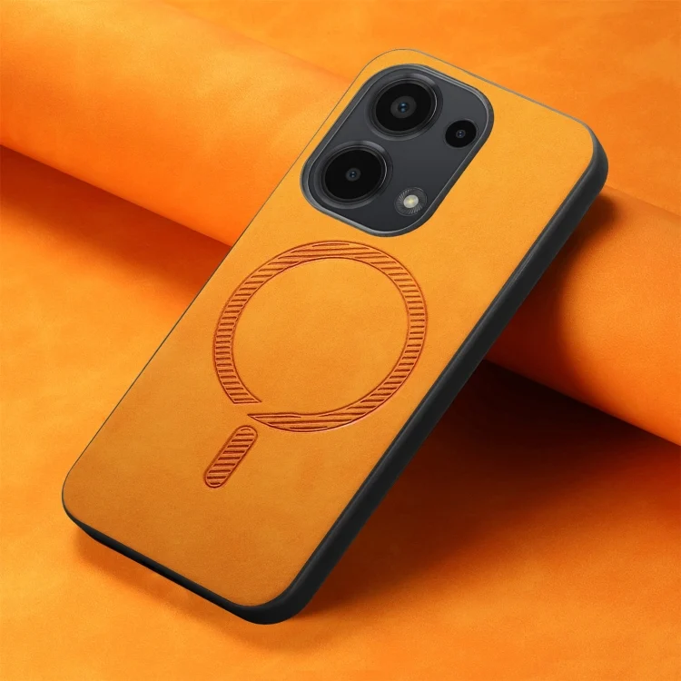 SYA002637104A_1.webp Solid Color Retro Magsafe PU Back Cover Phone Case, For Xiaomi Redmi Note 13 4G, For Xiaomi Redmi K70E /Poco X6 Pro 5G - Image 7