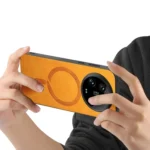 Solid Color Retro Magsafe PU Back Cover Phone Case, For Xiaomi 14 Ultra, For Xiaomi 14 Pro 5G - Image 9