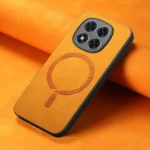 Solid Color Retro Magsafe PU Back Cover Phone Case, For Xiaomi Redmi Note 14 Pro 5G, For Xiaomi 14T Pro - Image 9