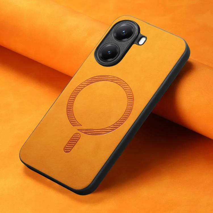 SYA002637123A_3.webp Solid Color Retro Magsafe PU Back Cover Phone Case, For Redmi Turbo 4, For Xiaomi Poco X7 Pro - Image 9