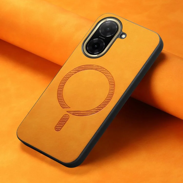 SYA002637130A_3.webp Solid Color Retro Magsafe PU Back Cover Phone Case, For Redmi A5 4G 171.7mm / Poco C71, For Xiaomi 15 Ultra - Image 9