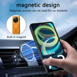 Solid Color Retro Magsafe PU Back Cover Phone Case, For Redmi A5 4G 171.7mm / Poco C71, For Xiaomi 15 Ultra - Image 6