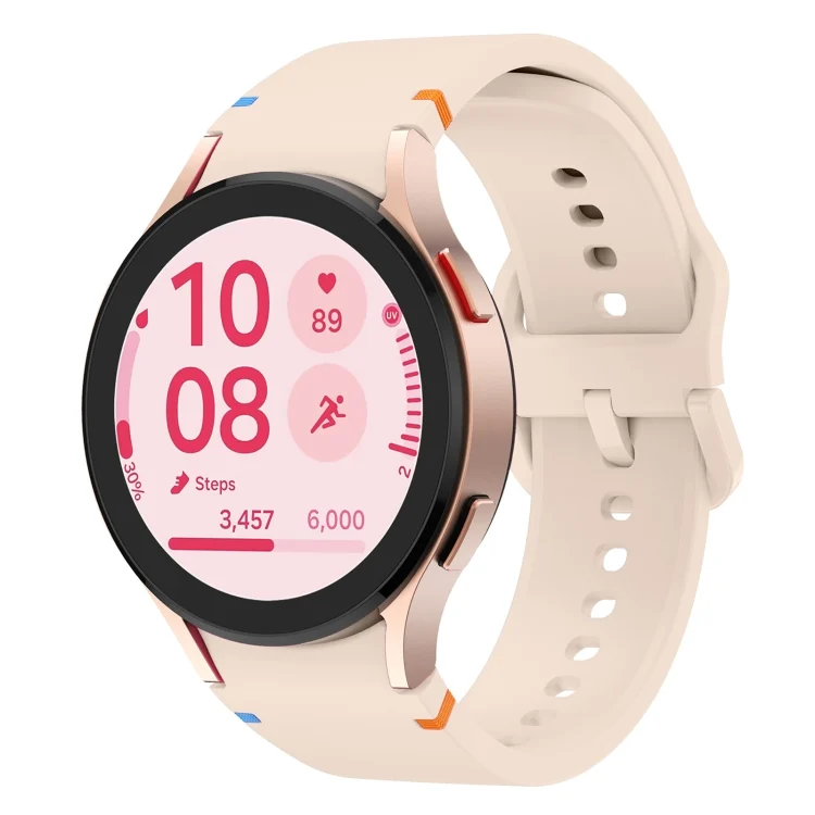 Flat Sewing Design Silicone Watch Band