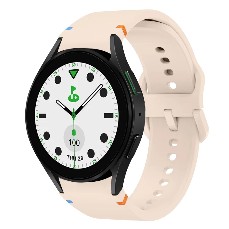 Flat Sewing Design Silicone Watch Band