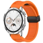 22mm Foldable Magnetic Buckle Silicone Watch Band