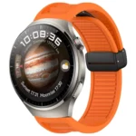 22mm Foldable Magnetic Buckle Silicone Watch Band