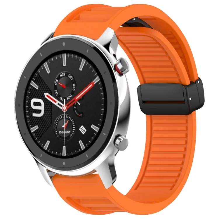 22mm Fold Magnetic Buckle Silicone Watch Band