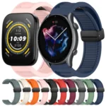 22mm Fold Magnetic Buckle Silicone Watch Band - Image 2