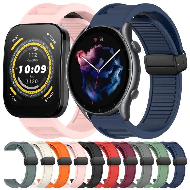 SYA0026399_B1.webp 22mm Fold Magnetic Buckle Silicone Watch Band - Image 2