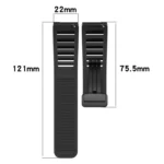 22mm Fold Magnetic Buckle Silicone Watch Band - Image 7